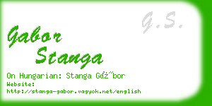 gabor stanga business card